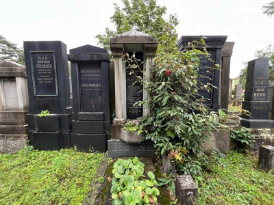 Hrob rodiny Goldflamových na brněnském židovském hřbitově