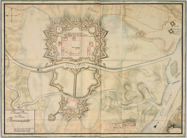 Plánek pevnosti z r. 1790