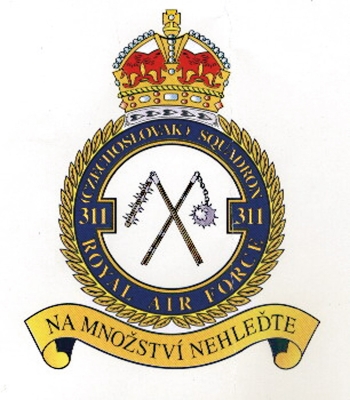 Odznak 311. československé bombardovací perutě RAF