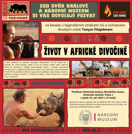 Mezinárodní apel ZOO Dvůr Králové dne 21. září 2014 – spálení zásob rohoviny