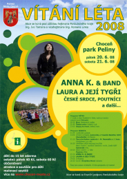 Město Choceň pořádá Vítání léta