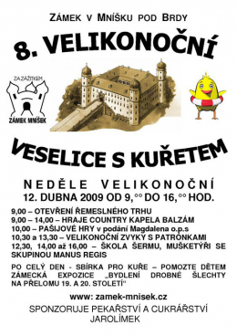 8. Velikonoční veselení na zámku v&nbsp;Mníšku pod Brdy