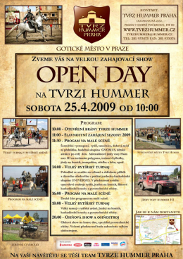 OPEN DAY 25.4.2009 v&nbsp;Tvrzi Hummer