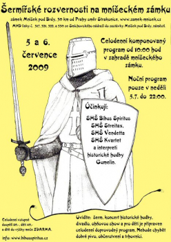 Zámek Mníšek pod Brdy zve na noční prohlídky a&nbsp;šerm