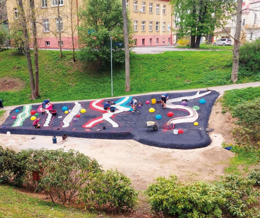 Kuličková dráha v Chebu je v závěrečné etapě výstavby
