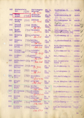 Transportní listiny do Terezína, Hans Saudek