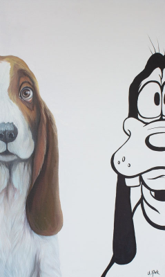 Galerie Vltavín Adam Jílek, Tvá polovička „Druhé já“, olej, plátno, 2019, 100 x 60 cm