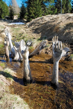 Dílo z Land and art festivalu