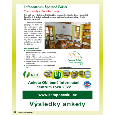 Infocentrum Spálené Poříčí
Vítěz ankety v Plzeňském kraji