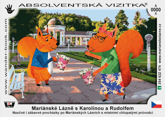 Absolventská vizitka Ruda a Karolína