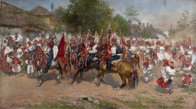 Jízda králů ve Vlčnově, Joža Uprka, 1897
