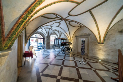 Vstupní hala chebského muzea