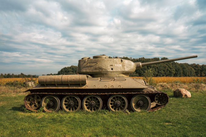 Tank T-34/85 ve vojenském muzeu v Darkovičkách