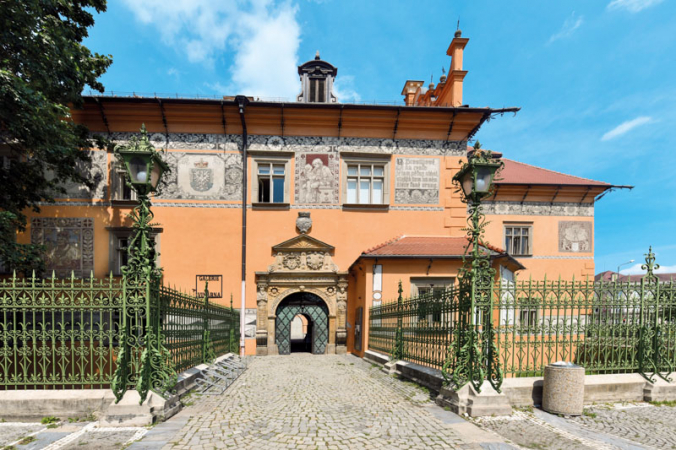 Renesanční průčelí zámku