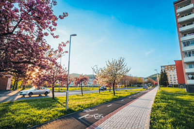 Cyklostezka spojující sídliště s cykloparkem