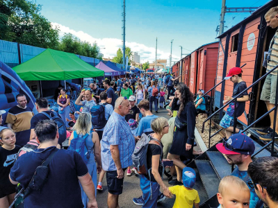 Legiovlak, pojízdné muzeum, Praha-Radotín 