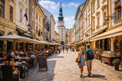 výlet do Bratislavy, Staré Mesto, vytvořeno AI