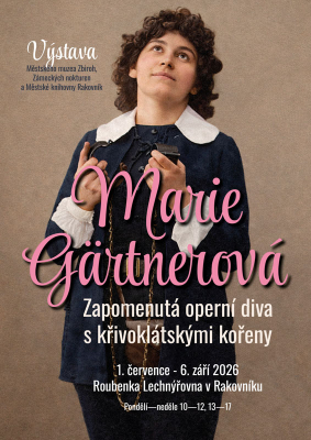 Plakát k výstavě Marie Gärtnerová