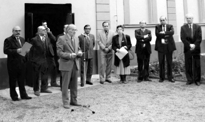 Inauguration of the Park of Terezín’s children – Ghetto Museum Terezín – 15th July 1993