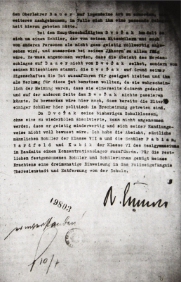 O osudech roudnických studentů rozhodl osobně K. H. Frank