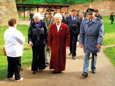 Anděla Dvořáková byla častým hostem na pietních aktech v Památníku Terezín