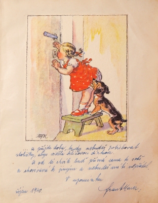 Věnování v památníku Anny