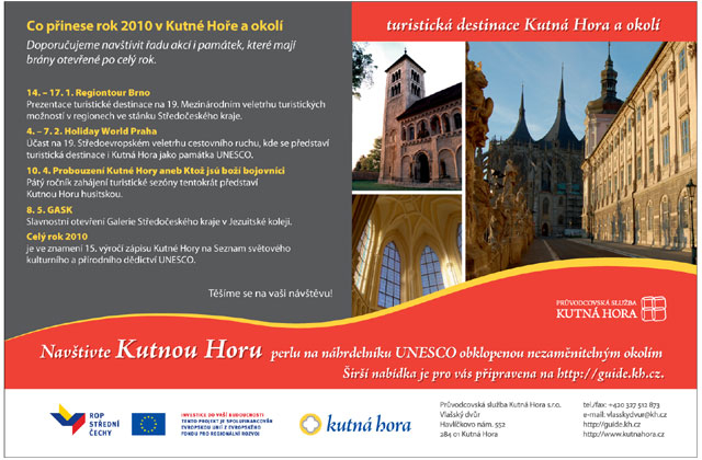 Co přinese rok 2010 v Kutné Hoře a okolí