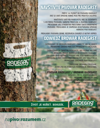 Prídte sa pozriet do pivovaru Radegast