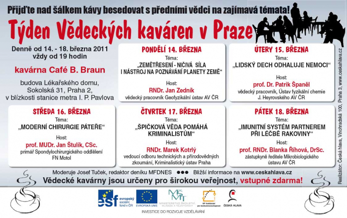 Týden Vědeckých kaváren v Praze