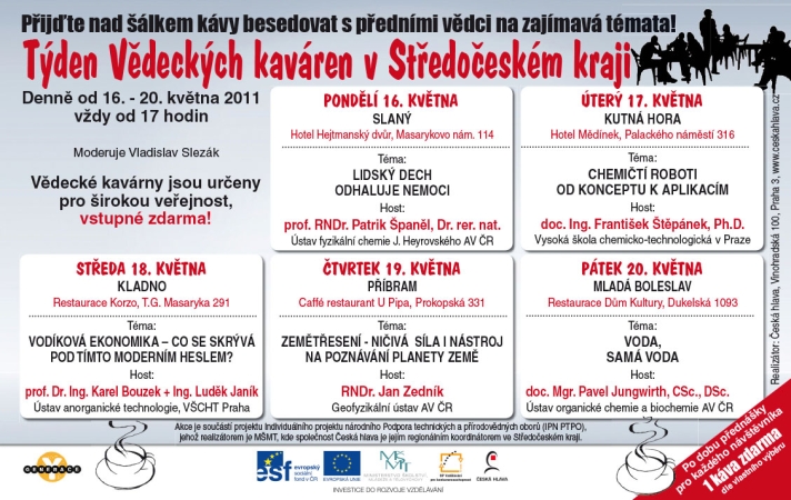 Týden Vědeckých kaváren v Středočeském kraji