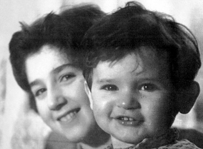 Evelina se synem Viktorem