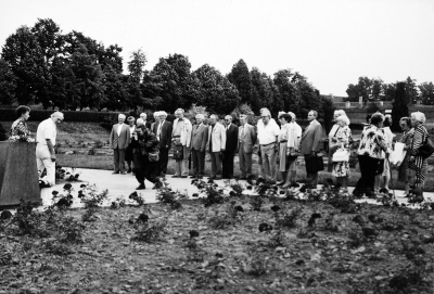 Post-war meeting of students from Roudnice in Terezín