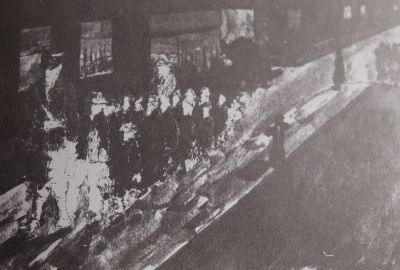 Kresby zachycující příchod dětí z Bialystoku