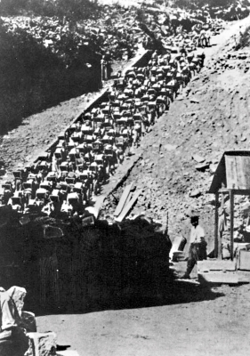 Stairs of Death in camp Mauthausen