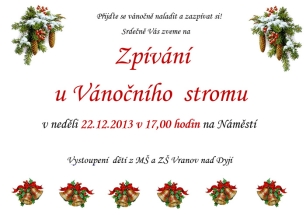 Zpívání u Vánočního stromu