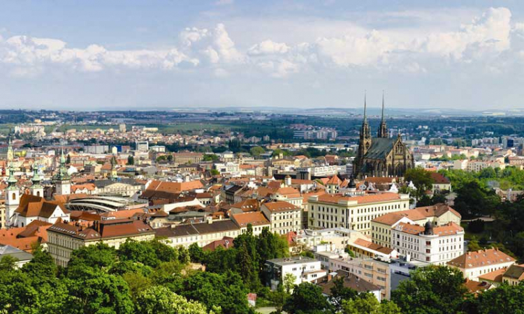 Brno a okolí z ptačí perspektivy