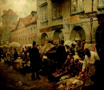 Vaječný trh v Praze (1888)