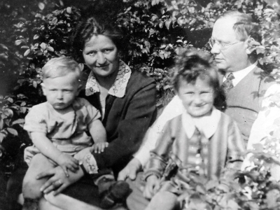 with their parents