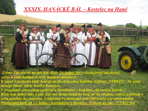 XXXIX. Hanácké bál - Kostelec na Hané