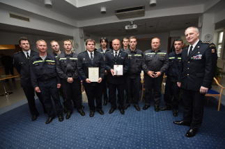 Zástupci bezpečnostních složek převzali ocenění