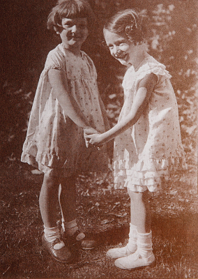 Se sestřenicí Dagmarou