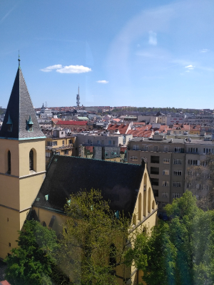 pohled z veze dnes 