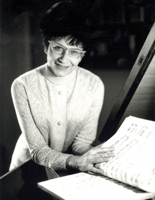 Queen harpsichord in the early 1960s