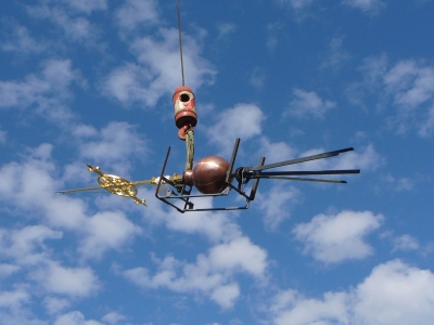 Restaurovaný kříž před osazením