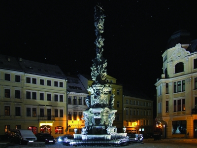 Zámecké náměstí s morovým sloupem