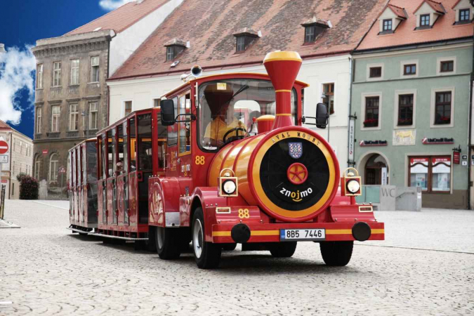 Znojmo z turistického vláčku