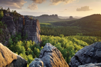 Affensteine, divočina Českosaského Švýcarska; autor M. Rak