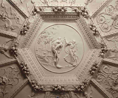 Štuková výzdoba letohrádku Hvězda foto Vlado Bohdan