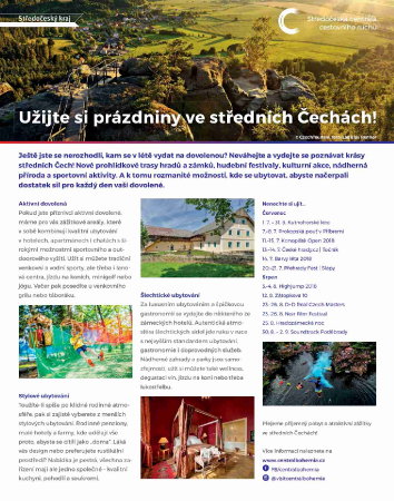 Užijte si prázdniny ve středních Čechách!