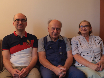 Petr Baum s manželkou Marií a synem Jiřím